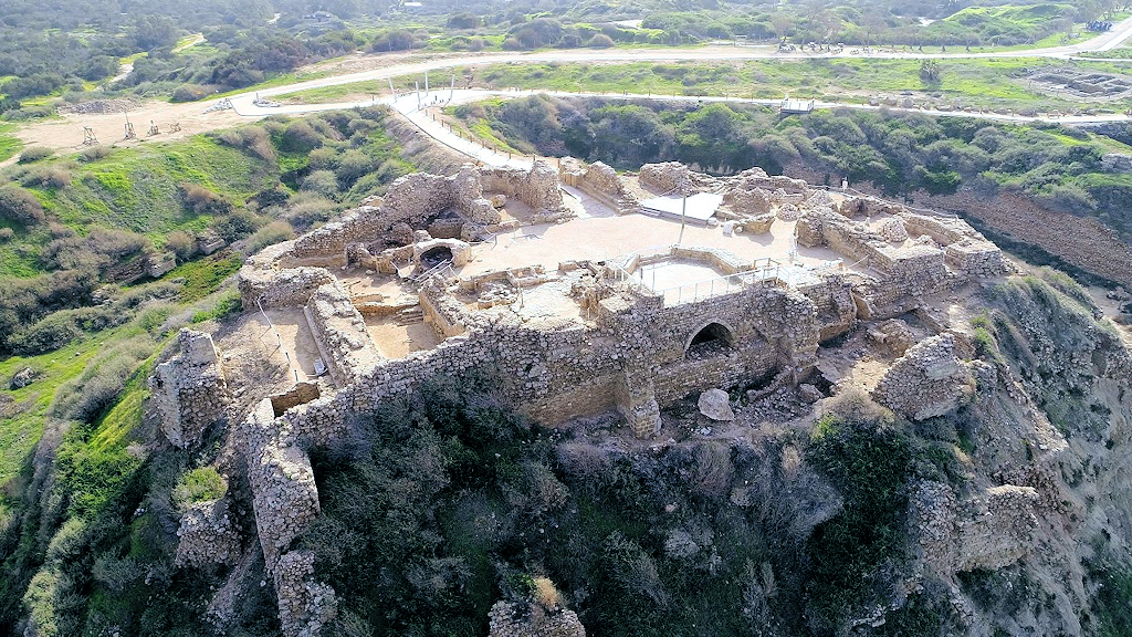 Les ruines de la forteresse hospitalière d'Arsouf