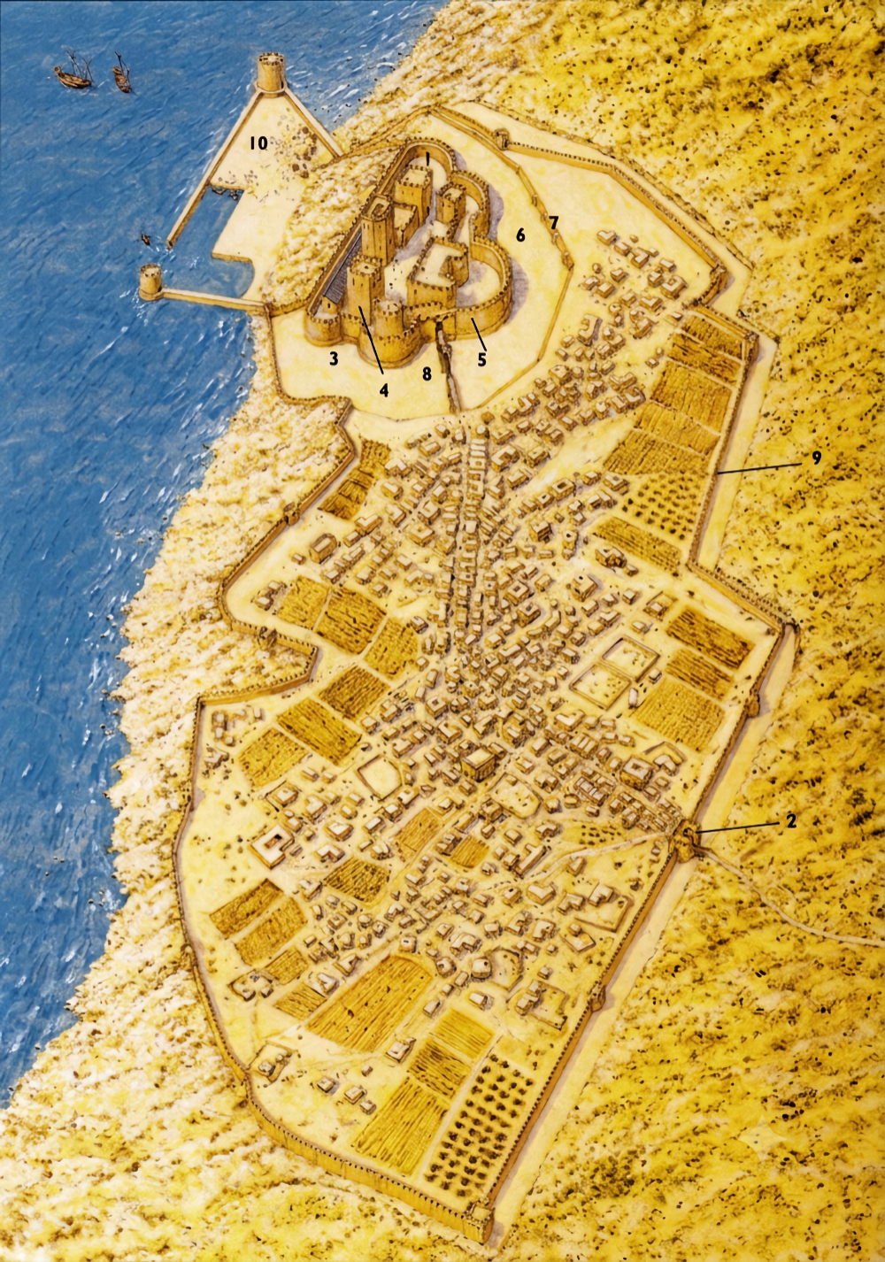 Croquis de la ville et de la forteresse d'Arsouf