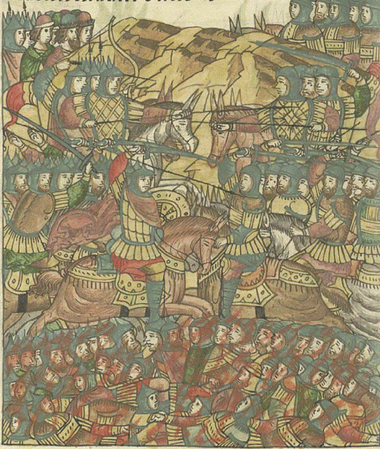 La bataille Rakvere (ou Wesenberg) dans la Chronique d'Ivan le Terrible