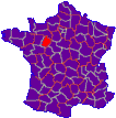 France, département de La Sarthe