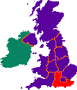 Grande-Bretagne, région du South-East-England