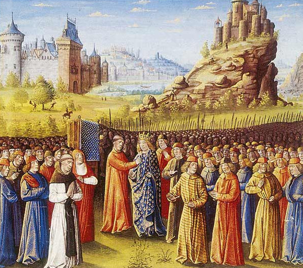  Louis VII prend la croix à Vézelay en présence de saint Bernard
