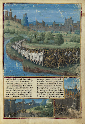 Les croisés dépouillés par les Hongrois - Jean Colombe  (1430–1493)