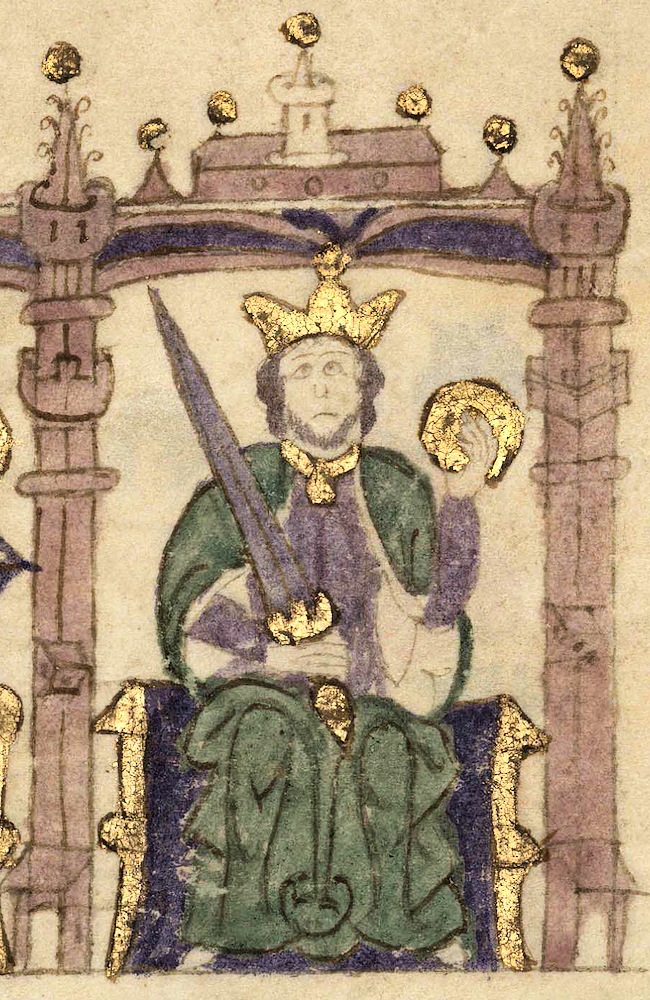 Afonso II de Portugal dans le manuscrit castillan Compendio de crónicas de reyes 1312-1325)