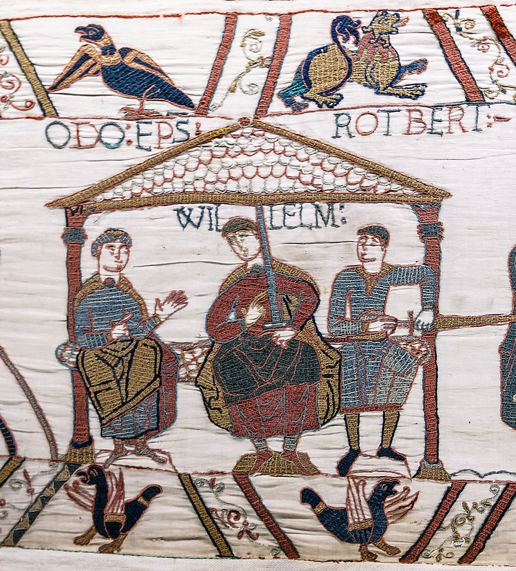 Fragment de la tapisserie dite 'de Bayeux' (source : Wikipédia, l'encyclopédie libre)
