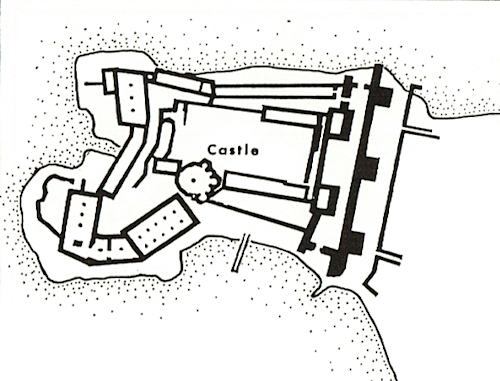Athlit - Croquis des fortifications
