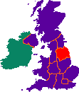 Grande Bretagne, Yorkshire & Humber