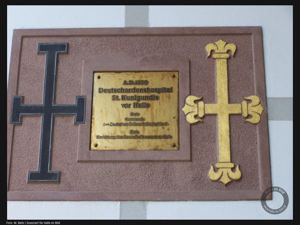 Plaque commémorative de la commanderie teutonique de Halle