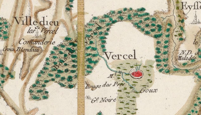 La Villedieu-en-Varais sur la carte de Cassini 