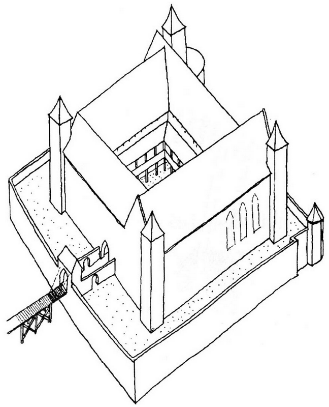 Représentation du château teutonique de Lubawa (Löbau in Westpreußen)