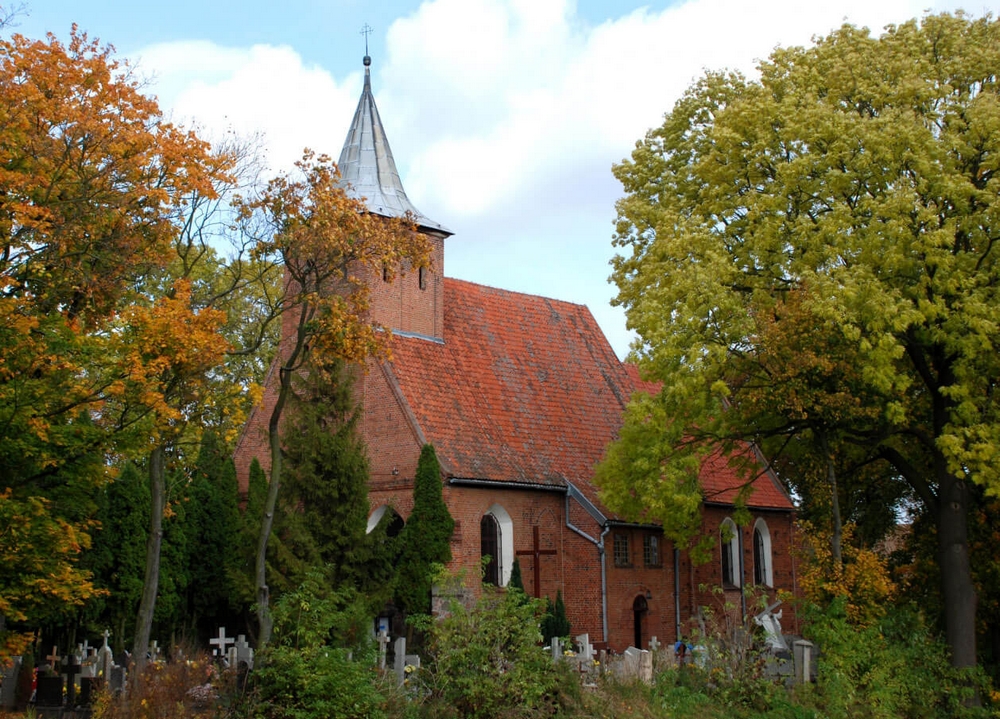 L'église de la Sainte TRinité de Lubiszewo Tczewskie, ancienne chapelle de la commanderie hospitalière 