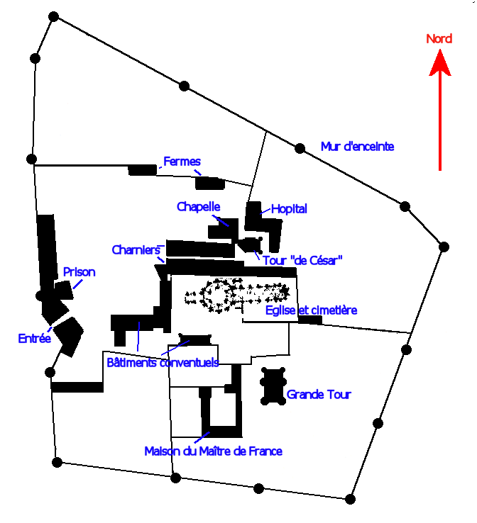 plan de la Maison de la Villeneuve du Temple