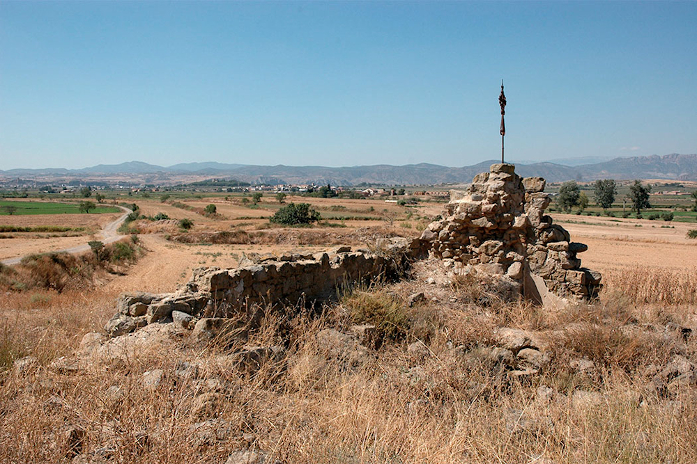 Les ruines de la chapelle de la Maison Templière de El Pedris