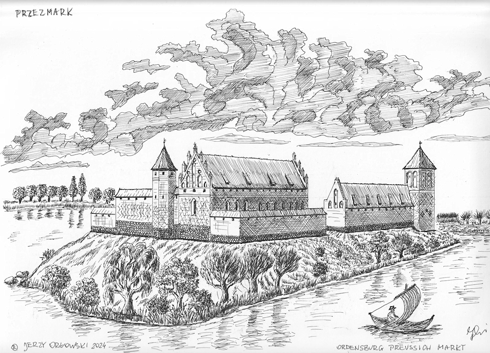Représentation du château de Przezmark (Preußisch Mark)