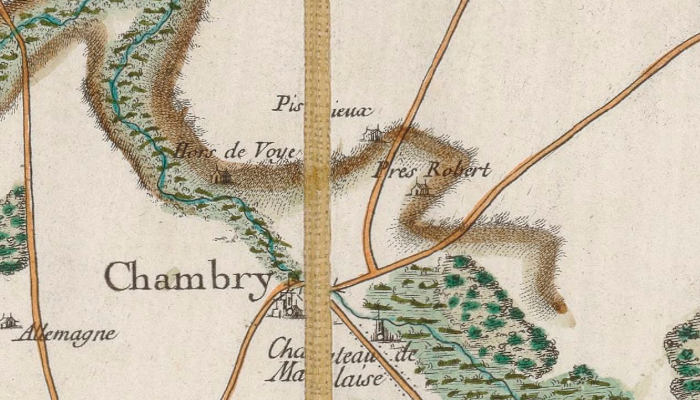 Puisieux-sous-Laon sur la carte de Cassini