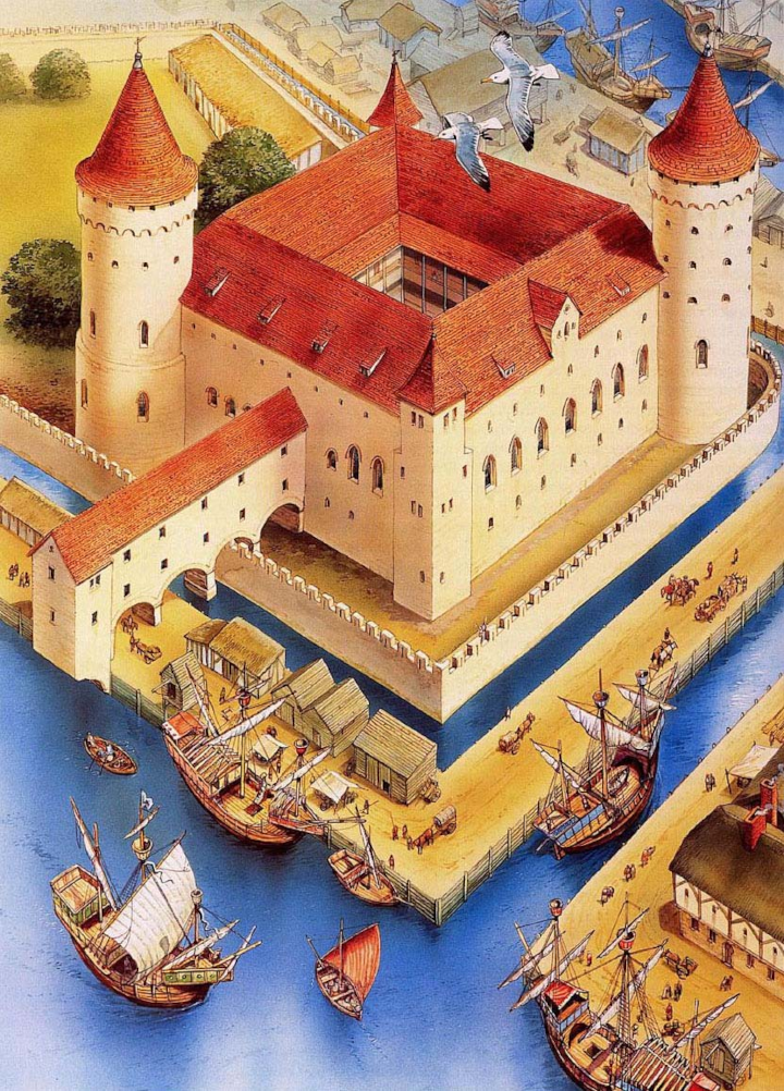 Dessin du château de Rīga