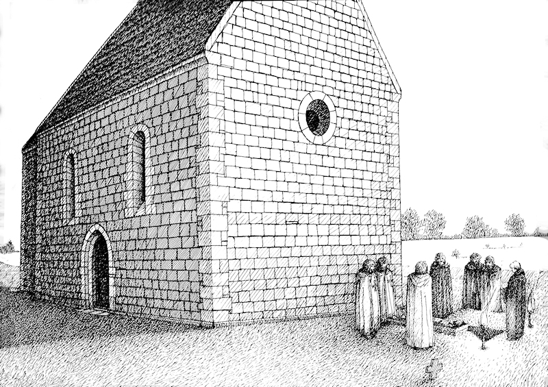 Illustration de l'enterrement 'particulier' à Rurka - http://www.templariusze.org
