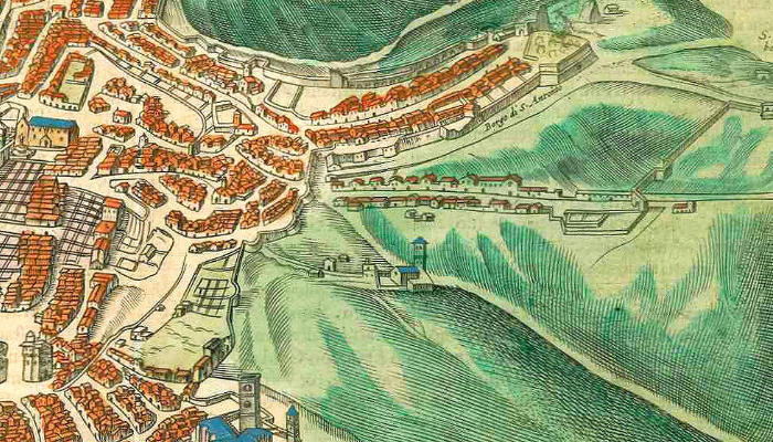 Emplacement de la Porta Sole à Perugia