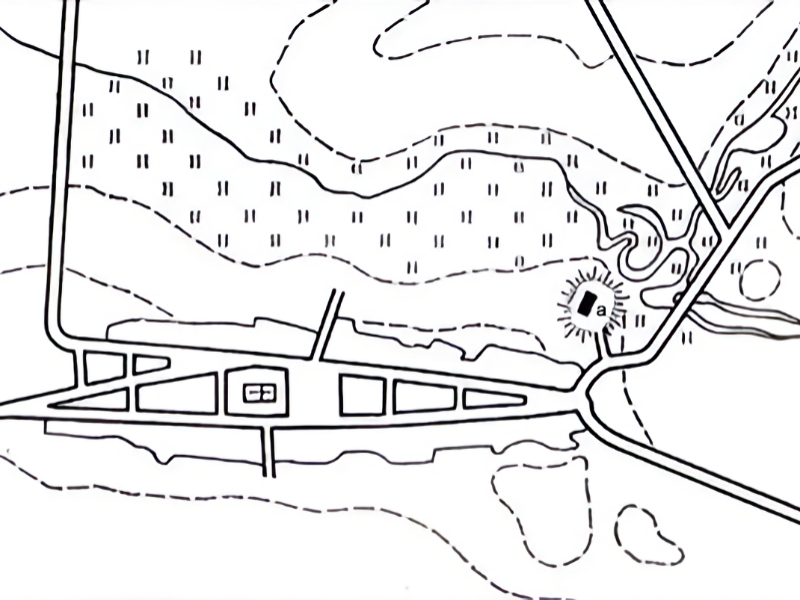 Emplacement de la commanderie hospitalière de Suchań