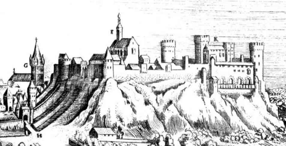 Dessin du Château Teutonique (Ordre de Livonie) de Toompea (Tallinn - Reval)