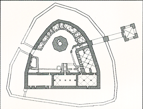 Plan du château teutonique de Toruń